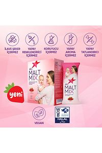 Malt Mix Anne Sütü Artırıcı Toz Içecek Çilekli 14 Porsiyon ürün fotoğrafı