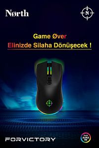 Game Over Rgb Kablosuz Şarjlı Profesyonel Fps Gaming Oyuncu Mouse ürün fotoğrafı