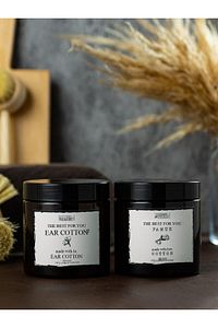 3lü Set 6 Parça Cam 2li 750ml Yağdanlık Cam Amber 300ml 2li Sıvı Sabunluk 2li Amber Pamukluk Yağlık ürün fotoğrafı