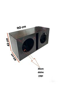 38 Cm Çift Profesyonel Spl L Port Bass Kabini Ses Sistemi Mdf ürün fotoğrafı