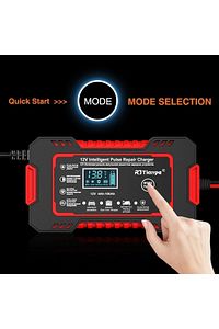 12v 6a Akıllı Araba Motosiklet Lcd Ekran Araç Akü Onarım Hızlı Şarj Cihazı Islak Kuru Jel Kurşunasit ürün fotoğrafı