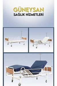 Hasta Karyolası 2 Motorlu Ekonomik Sünger Yataklı ürün fotoğrafı