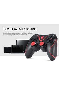 X3 Bluetooth Kablosuz Oyun Kolu Gamepad Telefon Tutucu Stand ürün fotoğrafı