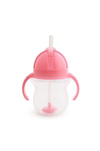 Tıklama Kilitli Uçlu Pipetli Alıştırma Bardağı, 6ay , 207ml, Pembe, 1 Adet ürün fotoğrafı