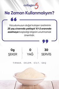 Collagen %100 Saf Ve Doğal Yüksek Biyoaktif Çift Hidrolize Kolajen Peptit Diyet Takviyesi 30 Günlük ürün fotoğrafı