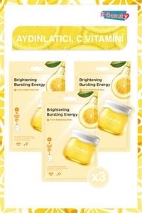 Citrus Aydınlatıcı Yüz Maskesi 3 Adet ürün fotoğrafı