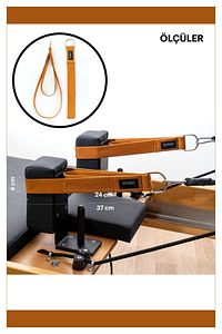Reformer Pilates Için Double Straps Ikili El Ayak Straps'i Tek Renkli Elcik Metal Halkalı ürün fotoğrafı