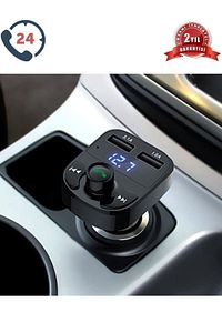 Car X8 Araç Fm Transmitter 5.0 Bluetooth Araç Kiti Usb Mp3 Sd Kart Çakmaklık Girişli 2023 Model ürün fotoğrafı