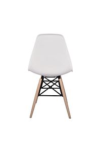Beyaz Eames Plastik Kafesli Sandalye - Cafe Balkon Mutfak Sandalyesi ürün fotoğrafı