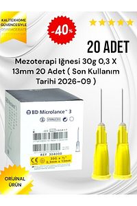 Prp Iğne Ucu-mezoterapi Iğnesi 30g 0,3 X 13mm Botox -dolgu Işlemi Iğnesi 20 Adet ürün fotoğrafı