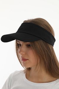 Uv Koruyuculu Unisex Siperlikli Siyah Tenisci Şapka ürün fotoğrafı
