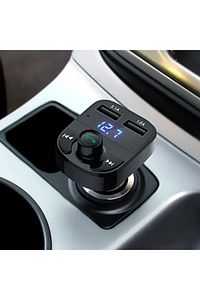 Car X8 Araç Fm Transmitter 5.0 Bluetooth Araç Kiti Usb Mp3 Sd Kart Çakmaklık Girişli 2023 Model ürün fotoğrafı