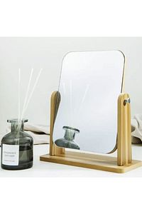 El Aynası Masa Aynası Makyaj Aynası Ayarlanabilir Kare Makeup Mirror 18cm ürün fotoğrafı
