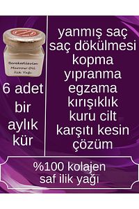 Ilik Yağı (6 X 40 ML SET) Doğal Kolajen, Saf Ilik Yağı, Saç Bakım Maskesi, Cilt Serumu ürün fotoğrafı