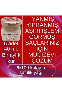 Ilik Yağı (6 X 40 ML SET) Doğal Kolajen, Saf Ilik Yağı, Saç Bakım Maskesi, Cilt Serumu ürün fotoğrafı
