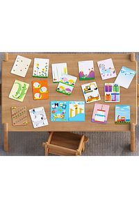 Wipe Clean Finger Paint Activity Cards - Silinebilir Parmak Boyası Kartları - Fingerprint Activities ürün fotoğrafı