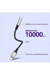 Yüksek Kalite Tak Çalıştır Type-c To Aux 3.5mm Kulaklık Jak Dönüştürücü Kırılmaz Hasır Örgü Kablo ürün fotoğrafı