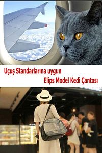 Elips Kedi Taşıma Çantası El Ve Sırt Çantası 6 Hava Kanalı 2 Fileli Cep Kedi Taşıma Çantası Astronot ürün fotoğrafı