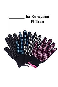 Hrs-140 Afro Dalga 9 mm Kıvırcık Saç Maşası, 20 Cm Ultra Uzun Başlık Eldiven ürün fotoğrafı