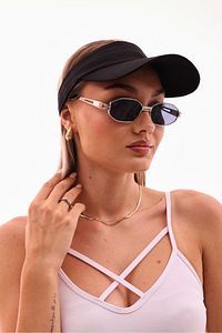 Uv Koruyuculu Unisex Siperlikli Siyah Tenisci Şapka ürün fotoğrafı