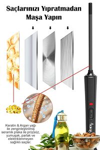 Hrs-130 Afro Dalga 9 Mm. Kıvırcık Ince Saç Maşası, 20 Cm. Ekstra Uzun Başlık ürün fotoğrafı