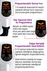 Hrs-320 Otomatik Saç Maşası - Kalın Su Dalgası 25mm ürün fotoğrafı