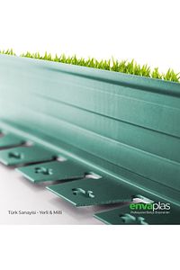 Pratik Garden Çim Ayırıcı 25 M Yeşil Çim Sınırlayıcı Taş Toprak Ayıracı Çim Ayracı Çim Bariyeri ürün fotoğrafı
