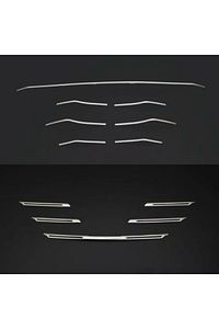 Renault Megane 4 Krom Ön Panjur Ve Ön Tampon Çıtası Set 2016-2020 ürün fotoğrafı