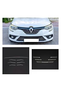 Renault Megane 4 Krom Ön Panjur Ve Ön Tampon Çıtası Set 2016-2020 ürün fotoğrafı