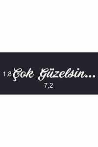 Çok Güzelsin Güneşlik Ayna Yazısı Araba-Motosiklet Cam Etiket Sticker ürün fotoğrafı