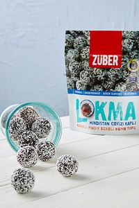 Lokma Hindistan Cevizi Kaplı Kakaolu Fındık Ezmeli Meyve Topu 96g X 6 Paket ürün fotoğrafı
