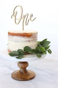 One Pasta Süsü Mdf One Pasta Çubuğu Balon Pasta Süsü ürün fotoğrafı