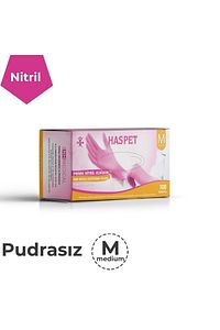 Pembe Nitril Pudrasız Eldiven - M ürün fotoğrafı