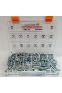 Sunta Vidası Seti 555 Parça Ahşap-plastik-dübel V.b Vida Seti - Organizer Kutulu ürün fotoğrafı
