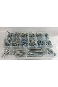 Sunta Vidası Seti 555 Parça Ahşap-plastik-dübel V.b Vida Seti - Organizer Kutulu ürün fotoğrafı