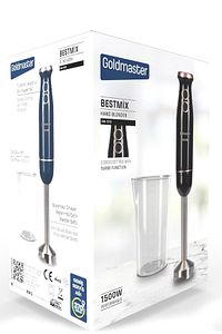 Bestmix Hazneli 1500w 4 Bıçaklı Paslanmaz Çubuk El Blender Seti Gm-7272 ürün fotoğrafı