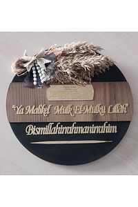 Kişiye Özel Hoşgeldiniz Yazılı Aynalı Pleksi Dekoratif Dış Kapı Süsü (BABALAR GÜNÜ HEDİYESİ) ürün fotoğrafı