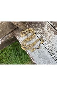 YENİLEBİLİR ALTIN PARÇACIKLI ÖZEL GOLDEN ROSARY TESBİH ürün fotoğrafı