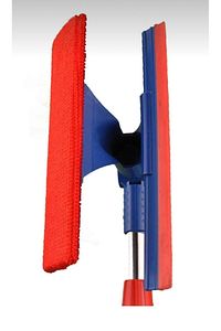 Teleskopik Çift Taraflı Pratik Cam Silme Aparatı Cam Silme Mopu | Mikrofiber Bezli Cam Silecek ürün fotoğrafı