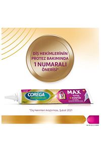Maksimum Tutuş & Konfor Diş Protezi Yapıştırıcı Krem 40g x 3 Adet ürün fotoğrafı