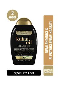 Elektriklenme Karşiti Kukui Oil Sülfatsız Şampuan 385 ml X 2 Adet ürün fotoğrafı