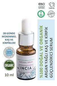 %100 Doğal Kaş Ve Kirpik Güçlendirici Serum Bitkisel Yoğunlaştırıcı Yoğun Bakım Yağı Vegan 10 ml ürün fotoğrafı