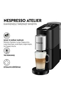 Atelier S85 Kapsüllü Espresso Kahve Makinesi,Siyah ürün fotoğrafı