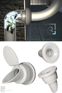 Lavabo Koku Giderici Çek Valfli Lavabo Gider Adaptör Conta Koku Önleyici Pratik Montaj ürün fotoğrafı