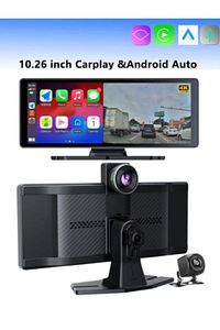 Carplay Apple Android Uyumlu 10.2 İnç Büyük Ekran Tak Çalıştır 4K Ön/Arka Çift Kameralı Araç Ekranı ürün fotoğrafı