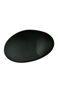 Bilek Destekli Mouse Pad - Siyah Oval Bileklikli Mousepad ürün fotoğrafı