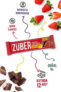Çilekli ve Kakaolu Meyve Bar 40gr  X 12 Adet ürün fotoğrafı