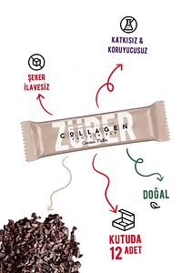 Kakao Çekirdekli Kolajen Protein Bar 35 G - 12 Adet X 35gr ürün fotoğrafı