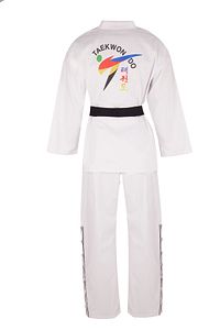 Şeritli Taekwondo Elbisesi ürün fotoğrafı