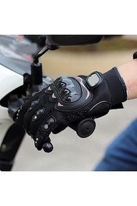 Motosiklet Eldiveni Dokunmatik Uzun Siyah Motor Eldiven Kemik Avuç Içi Korumalı Motorcu Eldiveni Nx1 ürün fotoğrafı